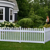 Vinyl best sale pet fence